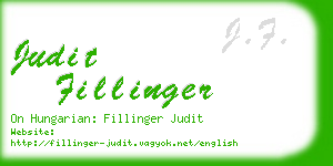 judit fillinger business card